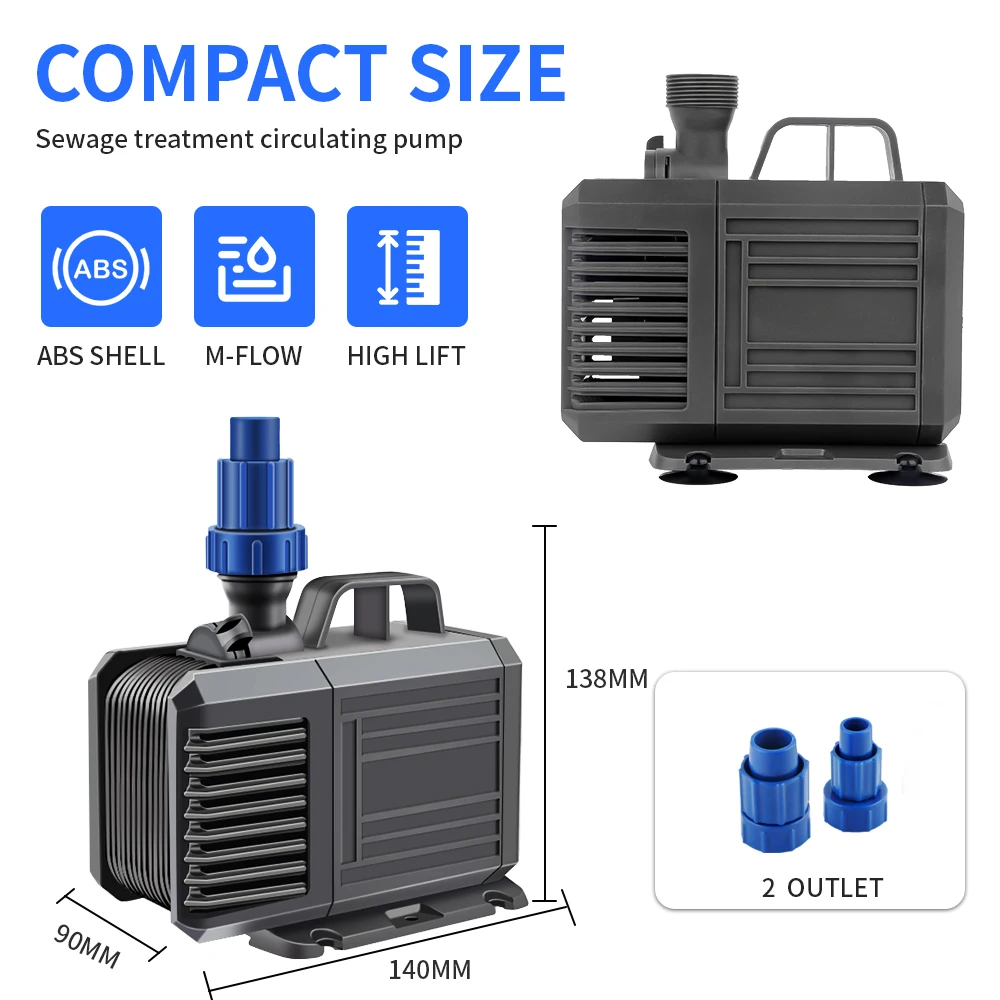 2022 Hot Sale High Quality Bottom Suction Submersible Pump Circulation Small Aquarium Pump 220V