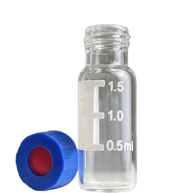 1.5ml 2ml Clear Test Vials HPLC Free Sample Glass bottle
