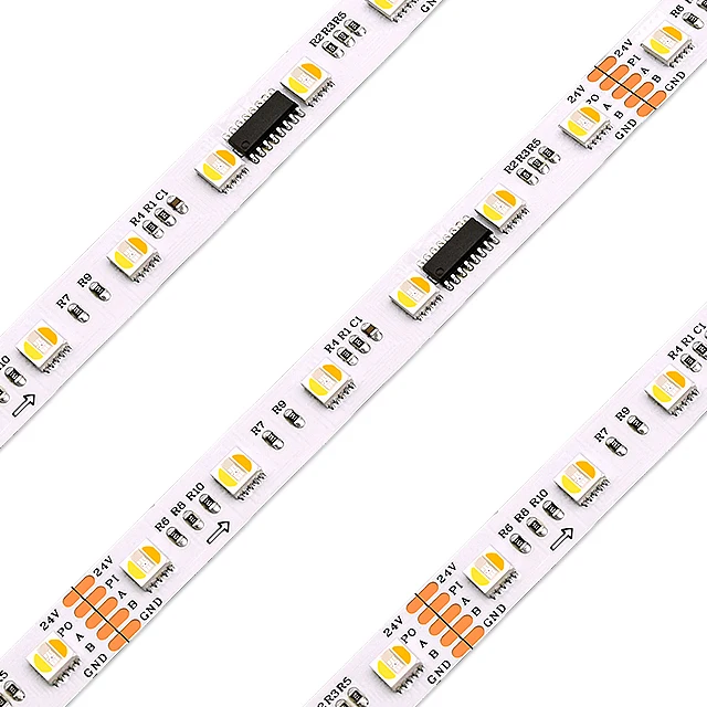 Лента Rgbw Dmx светодиодная 60 светодиодов Rgbww Светодиодная лента Dmx512 512 24 В световая