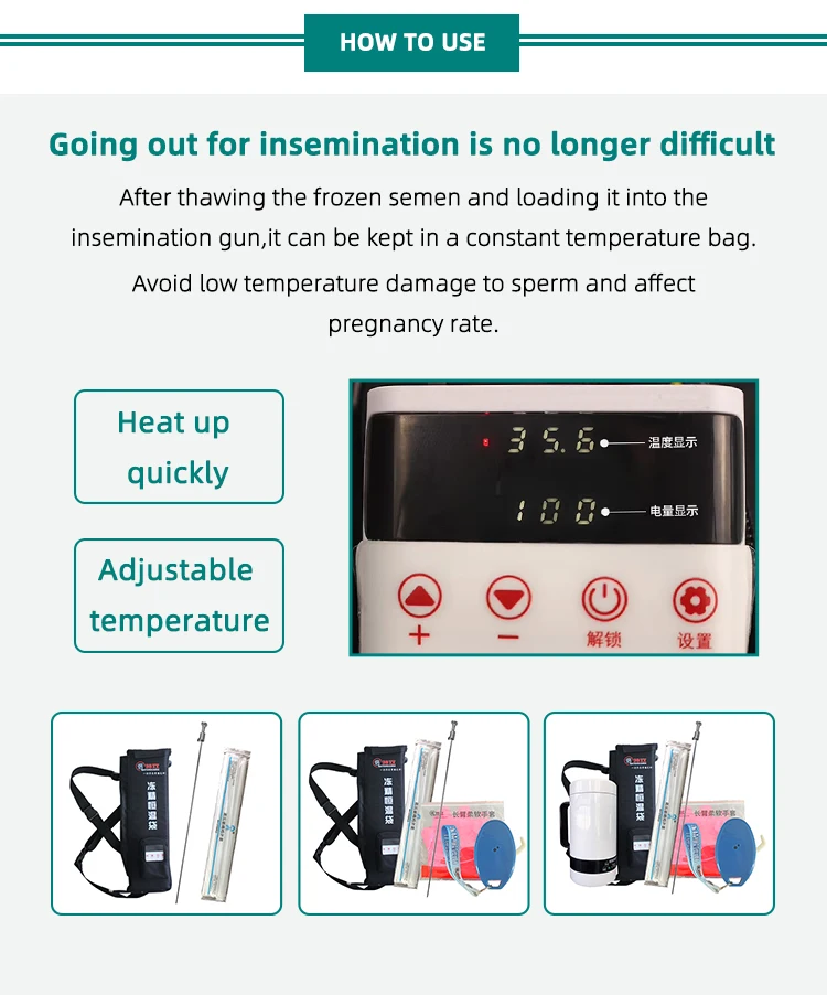 Hot-selling factory produces convenient and portable frozen semen thermostatic bags