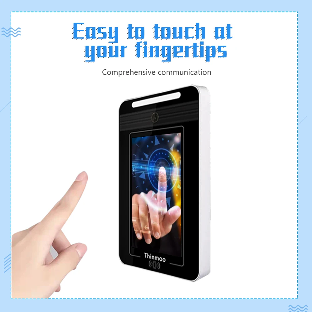  7 Inch touch screen ai dynamic Face Recognition sip ip Video Door Phone apartment door access controller video