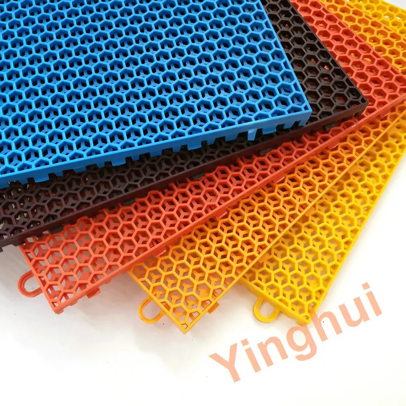 O-01 Portable Suspension Type Outdoor Inter lockable PP Tennis pickleball Court Flooring Tile Meet Fast Grade OEM/ODM floor