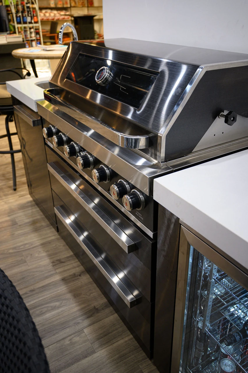 Vermont Newest Black Outdoor Kitchen Cabinets Bbq Stainless Steel Furniture Kitchen Cabinet With White Countertop