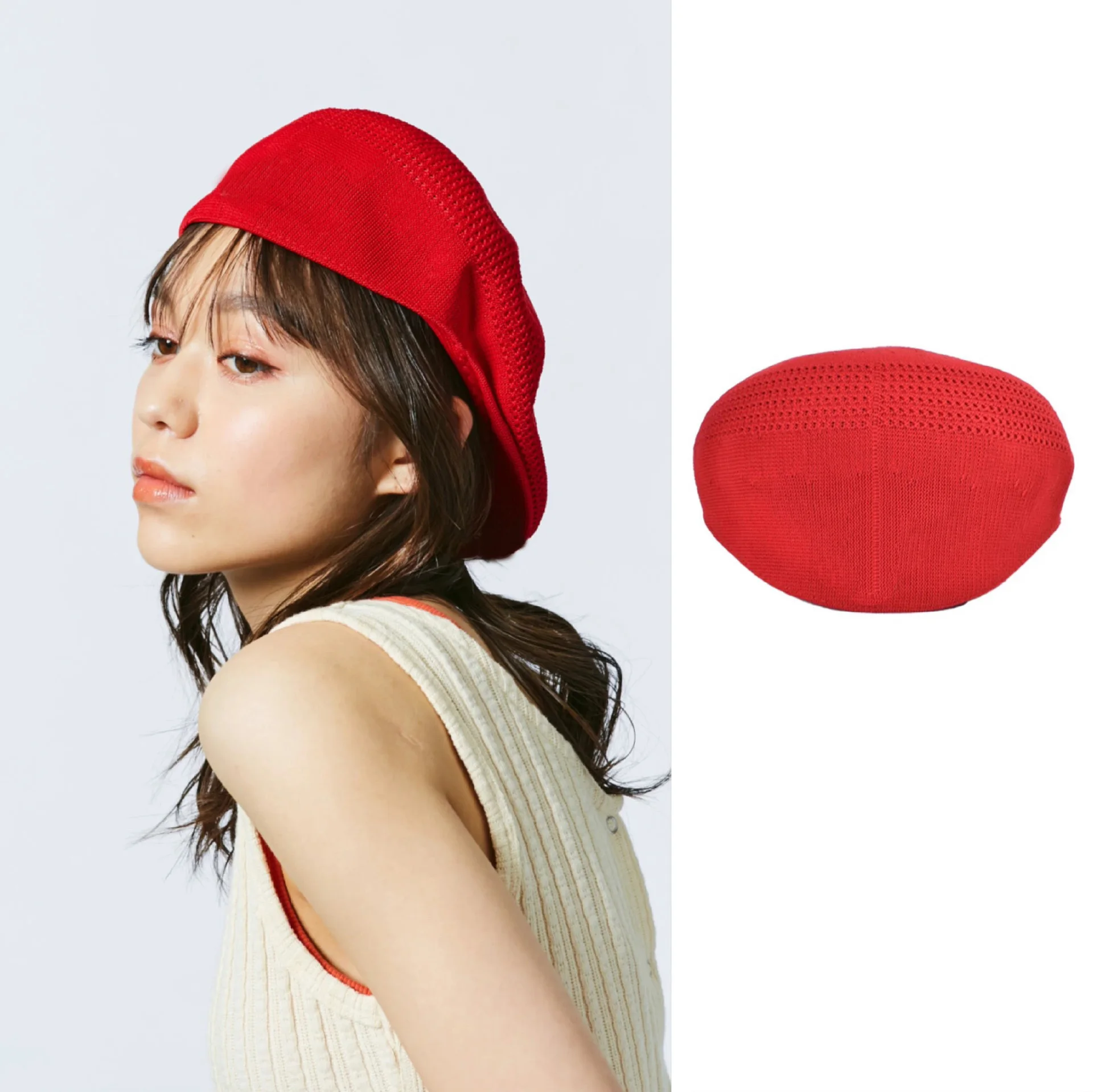 Fashion Retro Summer Thin Classic Painter Hat Trend Mesh Breathable Beret Caps for Women Girls