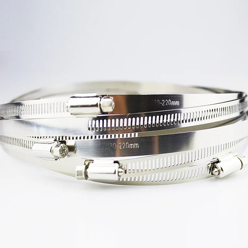 Hot Sales 304 stainless steel American hose clamp strong clamp pipe card photovoltaic bridge safety monitoring coal Hood collar