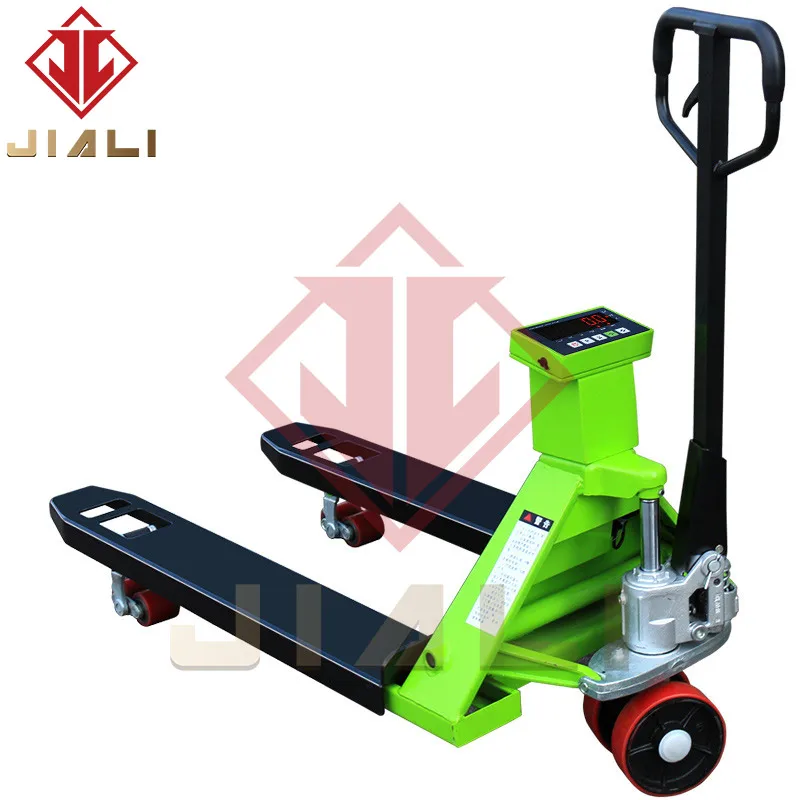 Electronic Forklift Scale Manual Hydraulic Pallet Cow Belt Weighing Forklift pallet truck weighbridge 2 tons