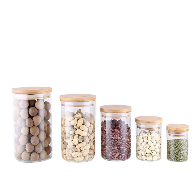 Competitive Price Glass Jar Shapes Borosilicate Glass Spice Jars Clear Glass Jars for Food