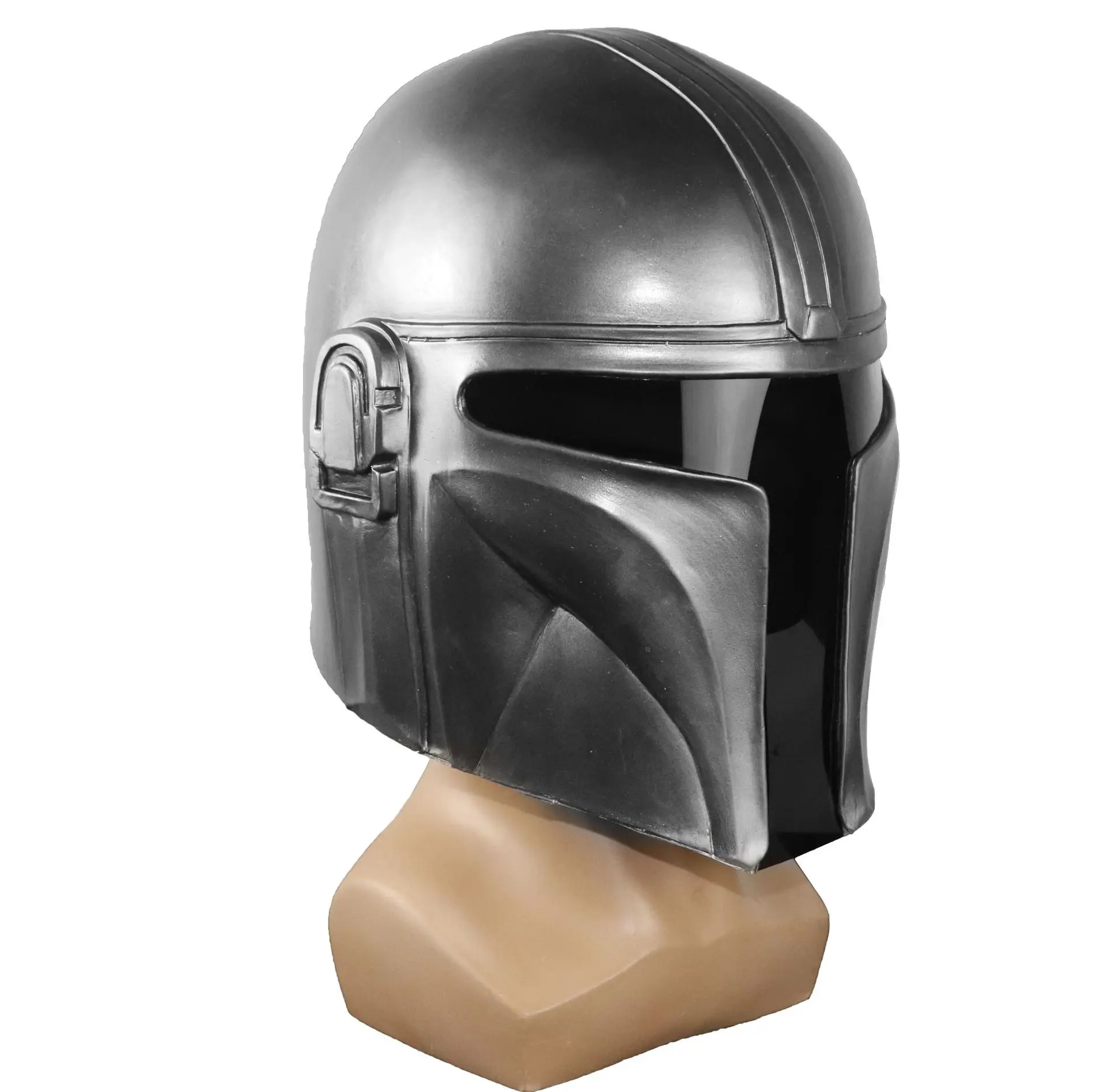 LED mandalorian helmet halloween mask dress up star 9 skywalker rise darth vader white war soldier glow party masks helmet