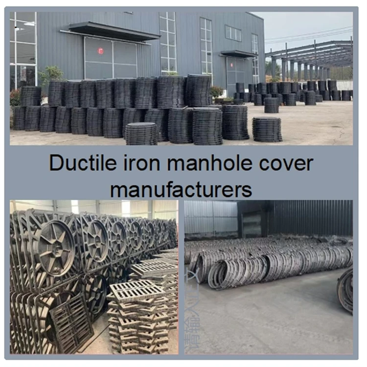 En124 D400 600*700 60*70 Ductile Iron Manhole Cover C250 Square Customized Size Ductile Iron Cast Manhole Cover