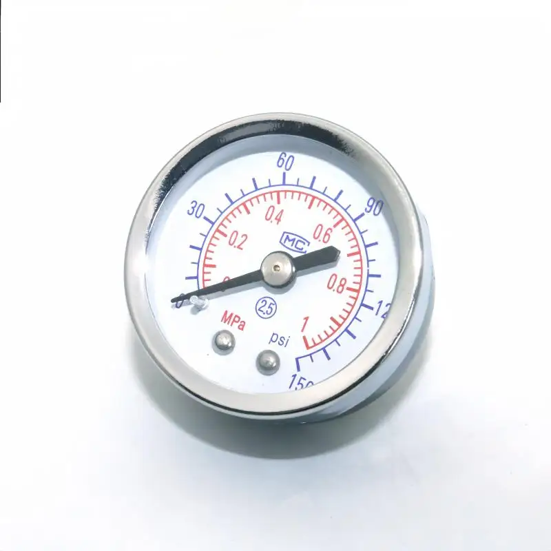 Pneumatic Air Pressure Gauge Mechanical 150PSI 1/4 Vacuum Meter  For Compressor Water Manometer Press Gage