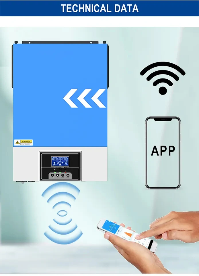 Off Grid Hybrid 3.5kva 5.5kw 24v 48v 96v Hibrid Solar Inverter Mppt Solar Charger Pure Sine Wave Inverter 12V