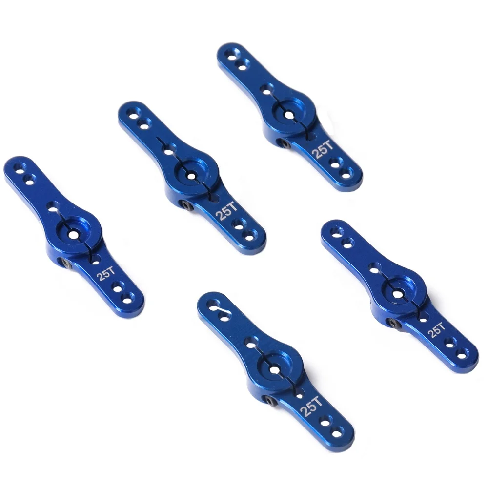 RC Car Parts Aluminum 25T Servo Horn Steering Arms for RC Trucks Cars Buggies Replacement Upgrade Parts