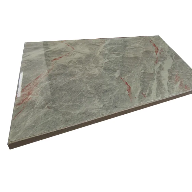 Non-asbestos Marble color UV wall panels waterproof UV coated Fiber cement wall panel