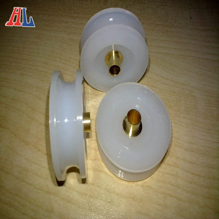 440 Mm Diameter Solid Nylon Pulley With Bearing