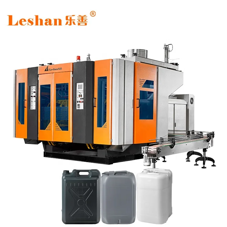 Plastic oil container jerry can two cavity extrusion india 20 liter bottle blow molding machine for manufacturing