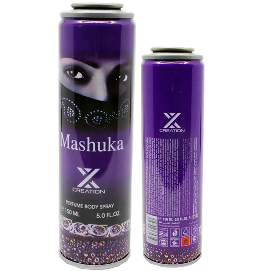 HengYu factory OEM design Tinplate Aerosol Spray Can for body splash perfume body sexy spray