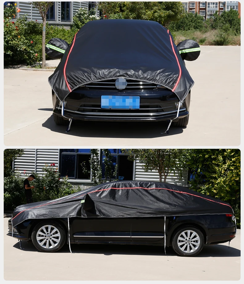 23 new design SUV car clothing half cover rain protection sun protection heat insulation half car cover