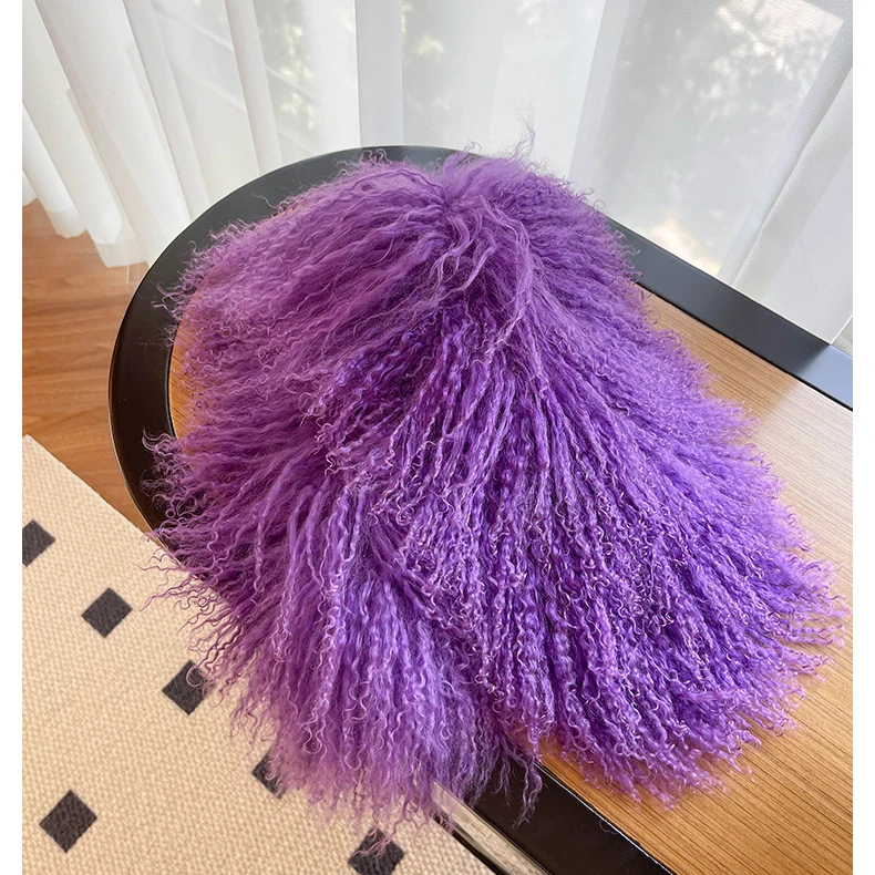 CX-S-126 Genuine Tibetan Lamb Mongolian Fur Scarf