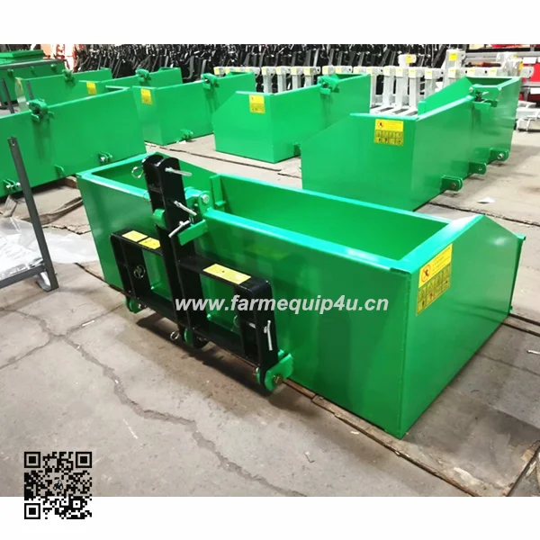 3 point tilting transport box; tractor back bucket