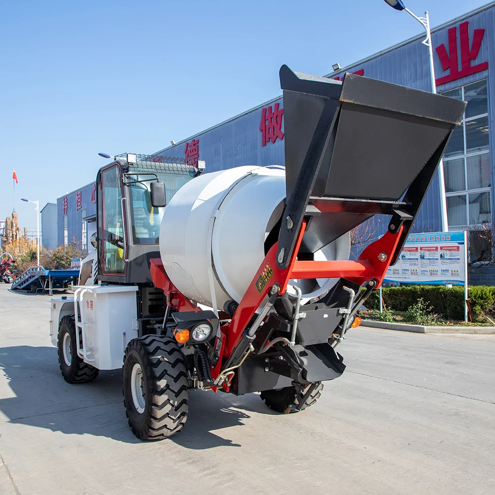 Manufacturer Provided Small  Mobile Self Loading Concrete Mixer Truck