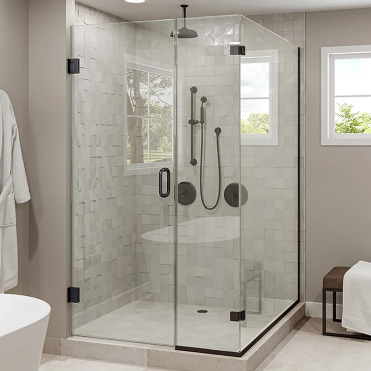 good quality Modern simple Frameless Appearance Design glass bath room Shower Cabin