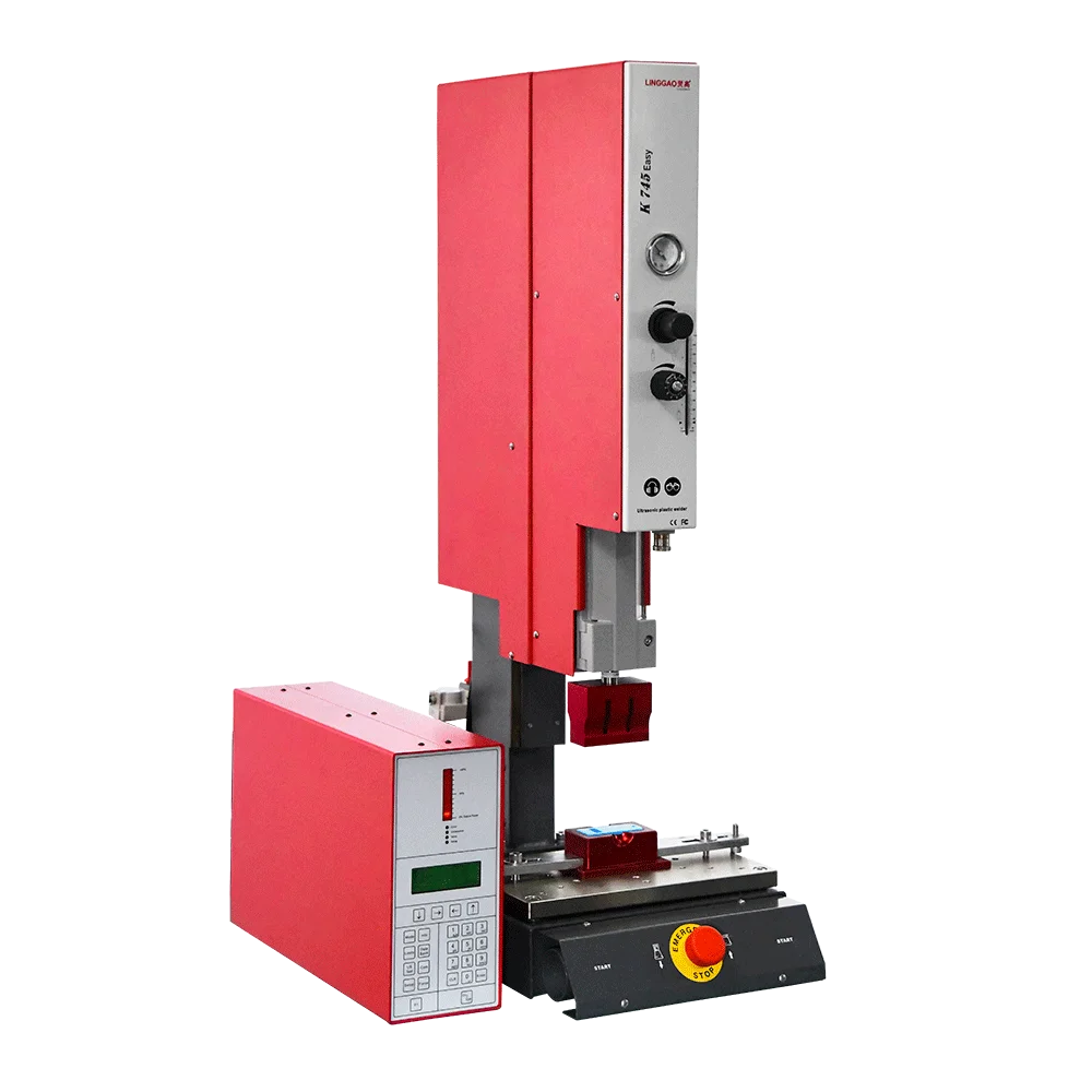 LINGGAO wholesale production ultrasonic plastic welding machine charger bumper repair machine plastic welder