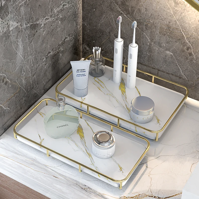 Лидер продаж на Amazon, многофункциональный креативный декоративный поднос для хранения косметики для дома
