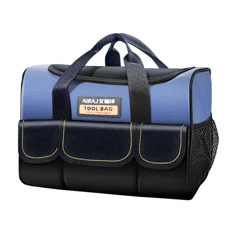 AIRAJ Waterproof Canvas Fabric Carpenters Plumbers  Heavy Duty1680D Oxford Electrical Electricians Tool Bag