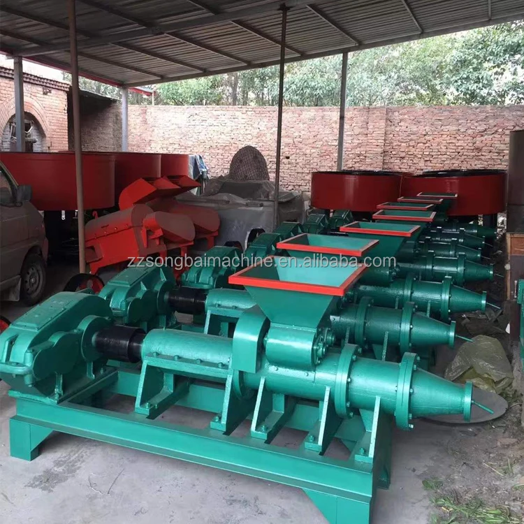 Small biomass coal charcoal extruder machine bagasse wood coal sawdust briquette extruder forming press making machine