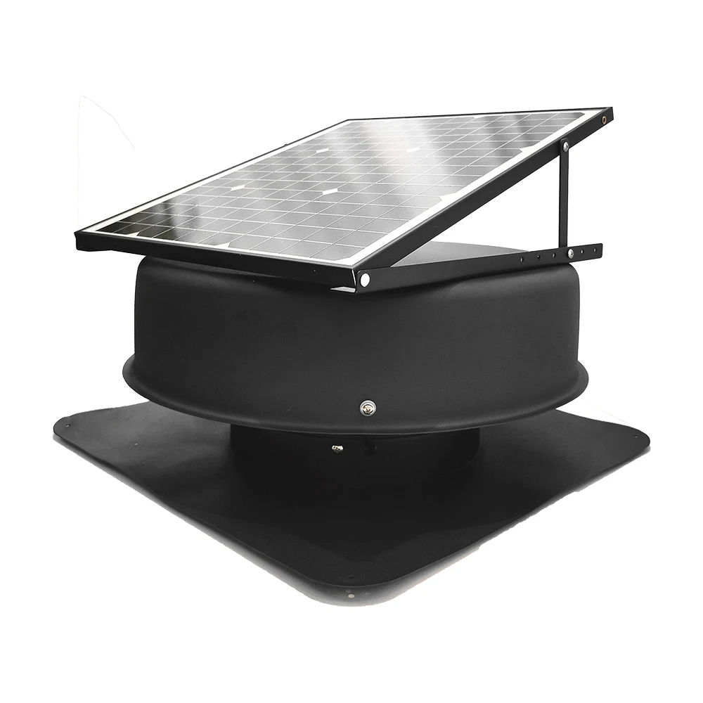 Solar Roof Ventilation Fan Durable Aluminium Fan Blades Protected against Rain and Lightning