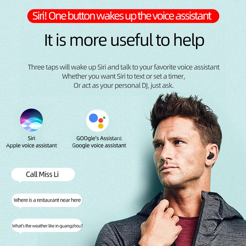 Earbuds Best Waterproof Sport Gaming TWS Ipx7 BT LED Digital Display Super Bass A6S Earphones