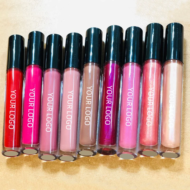 Beauty New Arrival Glitter Lip Gloss Waterproof Lipstick Private Label Long-lasting Non-stick Cup Lip Glaze
