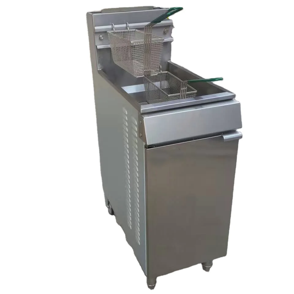 KFC restaurant double baskets gas fried chicken fryer machine