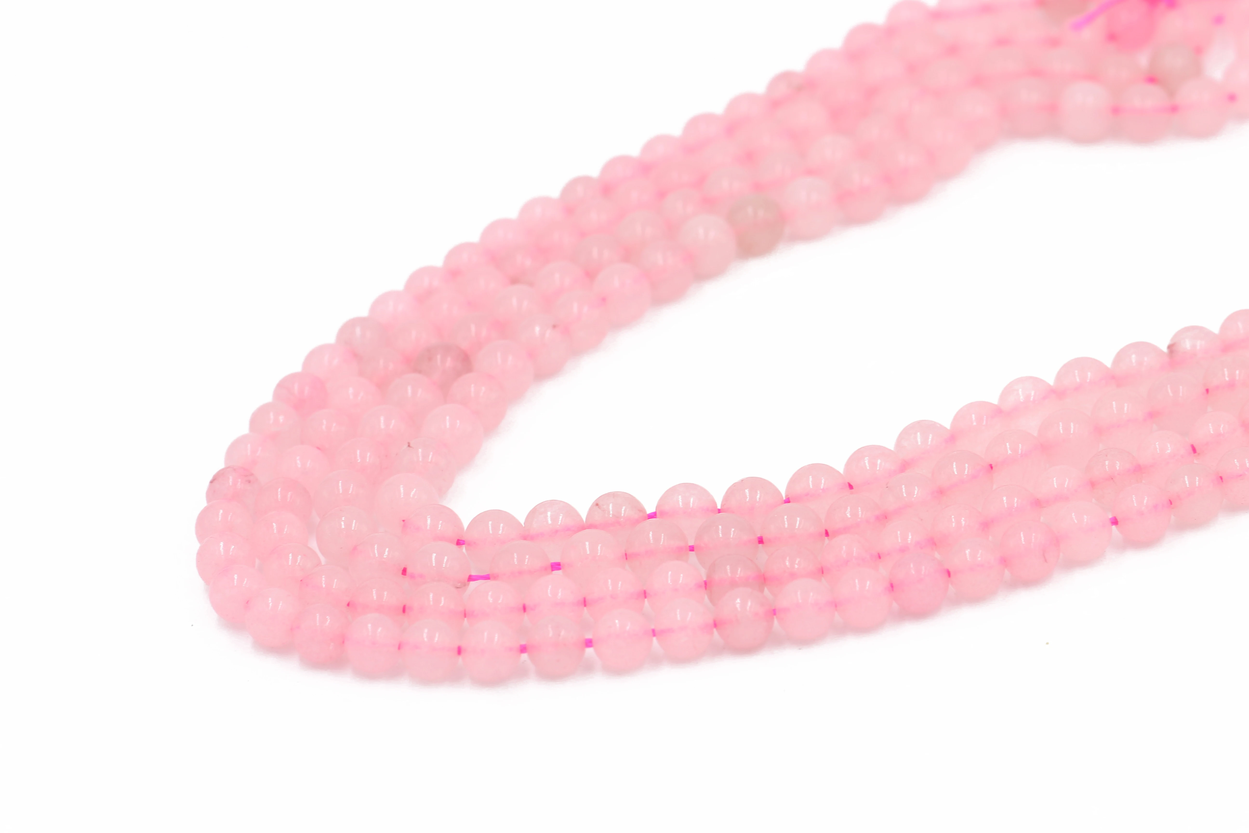 Wholesale beads natural crystal beads Natural Rose quartz Stone Beads for bracelets making