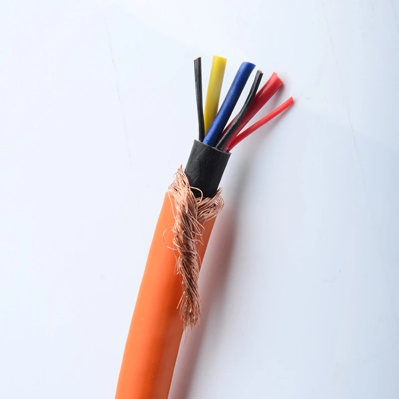 Braided Shielded High Flexible Control Cable Hf-cy(st) 10x2x0.75mm2 Trvvp Twisted Shielded Cable