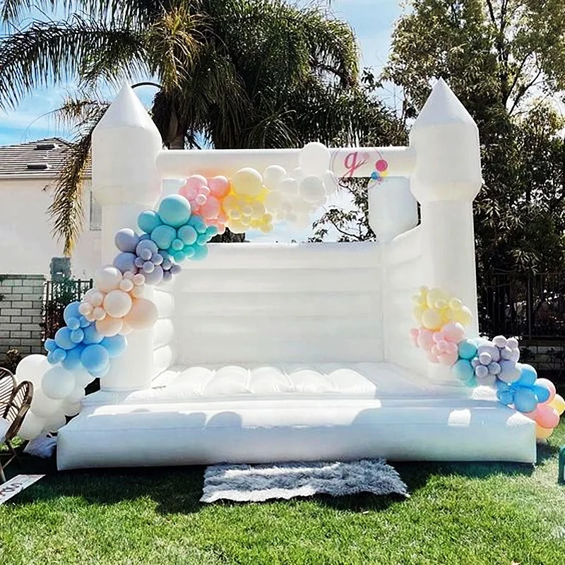 Cheap price inflatable bouncer commercial bounce house inflatable bounce white bouncy castle