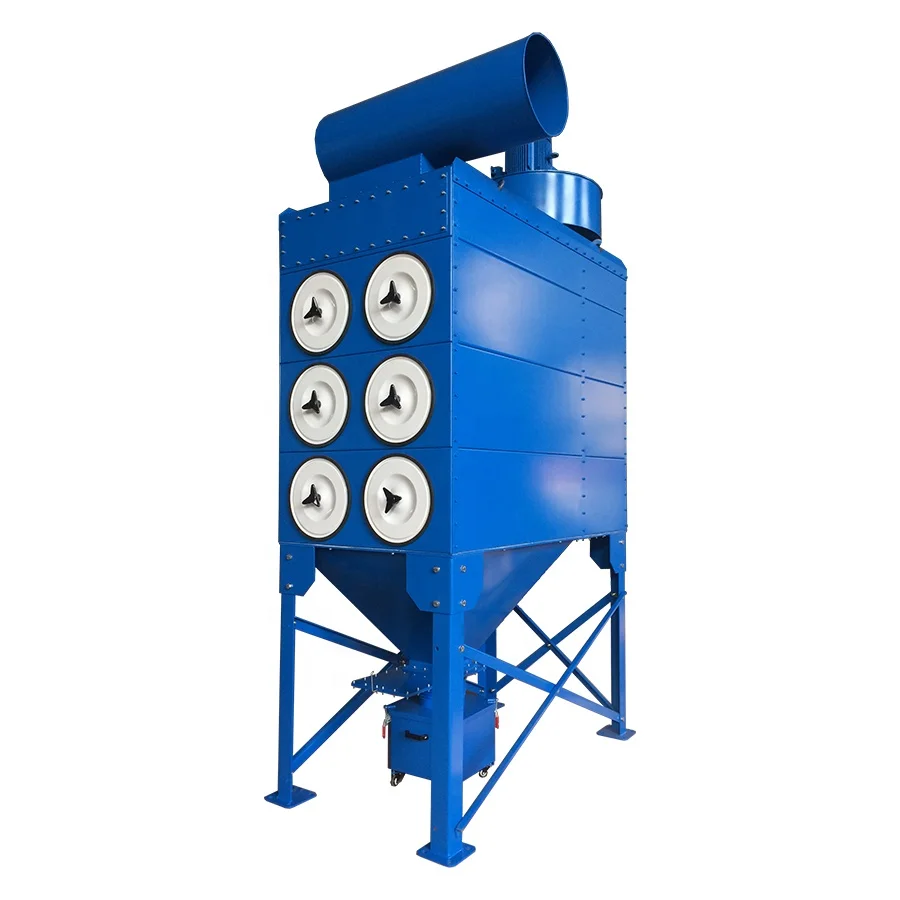 Glorair High Quality Horizontal Cartridge Dust Collector for Food Processing Industry Industrial Food Dust Collector
