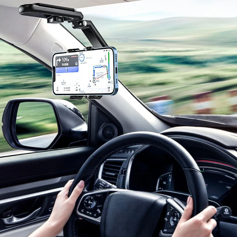 Multifunctional Car Phone Holder Sun Visor Rear Seat Camera Kitchen Table Phone Holder Car Interior Accessories
