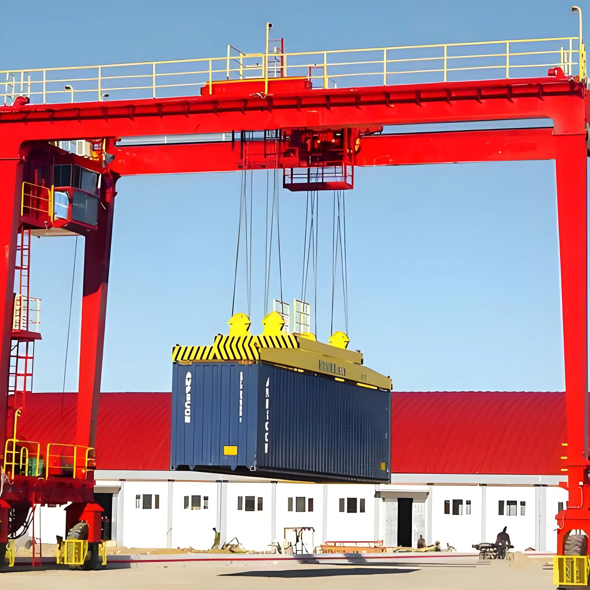 40T gantry crane open wench gantry crane MG Double Girder Rail Mounted Container Gantry Crane