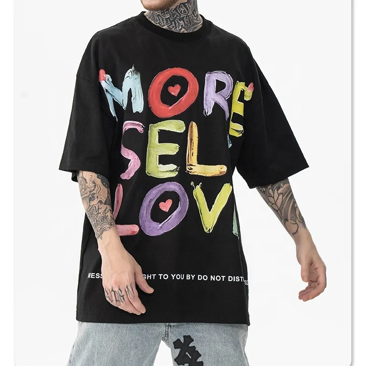 2023  summer custom dtg printer blank t-shirt printed casual short sleeve T-shirt