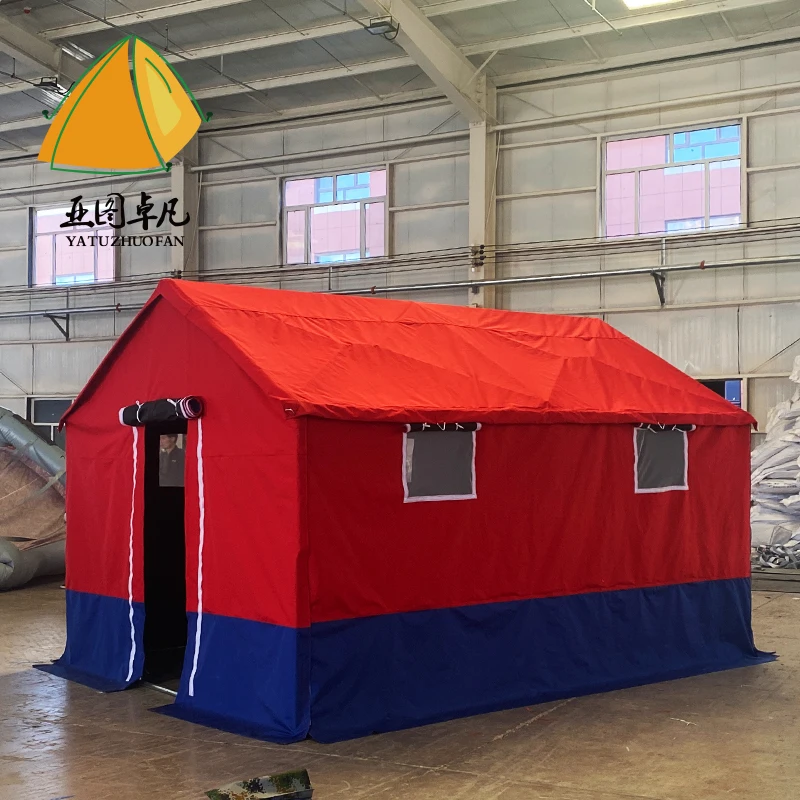 Heavy duty canvas tent green color big space canvas tent house factory price canvas tent waterproof