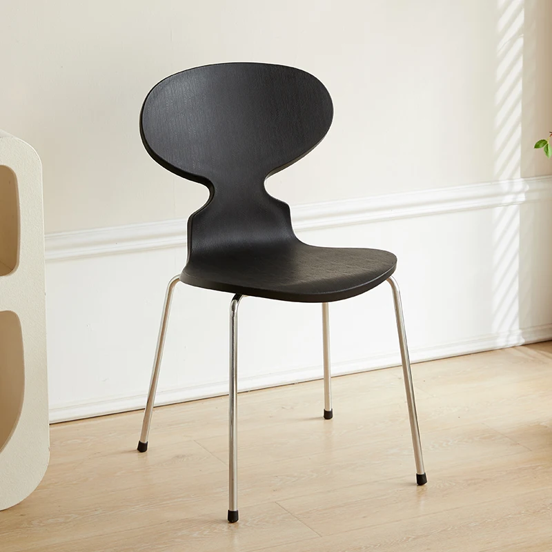Nordic ins designer ant dining chair home modern minimalist coffee shop leisure stool negotiation plastic back chair