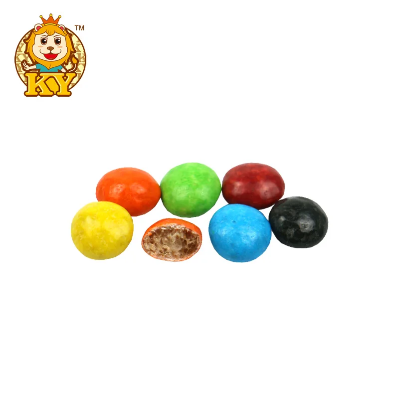 Wholesale custom candy number and alphabet shaped toy with multi-color chocolate beans sweets