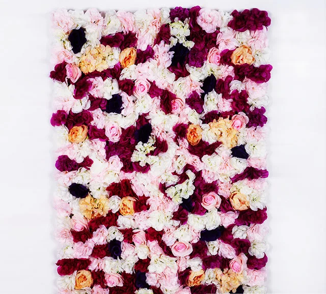 Factory Directly Sell Flower Wall Vertical Garden Wall Flower Panel For Wedding Decoration Flowers Artificial Plant