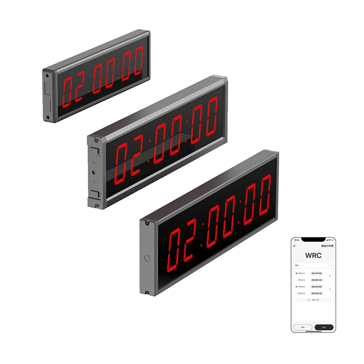 Умный Цифровой таймер, часы для тренировок с обратным отсчетом, ультрачеткий дисплей, многоуровневый светодиодный таймер с приложением