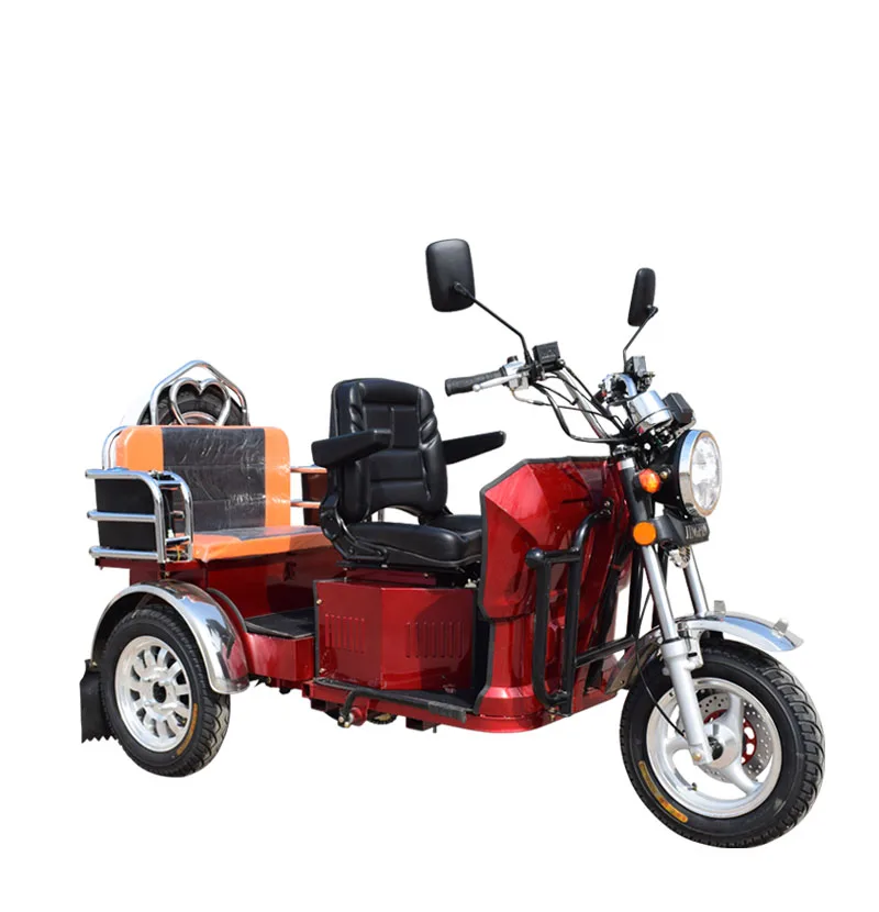 3 seats passenger motorized tricycle zongshen engine 125cc tricycle motorcycle  for elderly