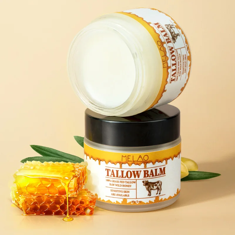 Beef Tallow Balm Skincare Balm Grass Fed Beef Tallow Body Face Moisturizer Whipped Tallow Balm For Face