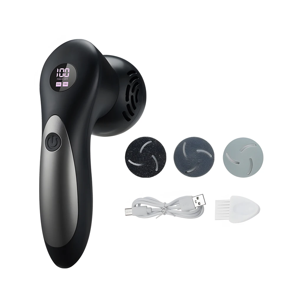 Electric Charging Pedicure Vacuum Foot Grinder Strong Motor Usb Rechargeable Electric Foot File for Callus Removal
