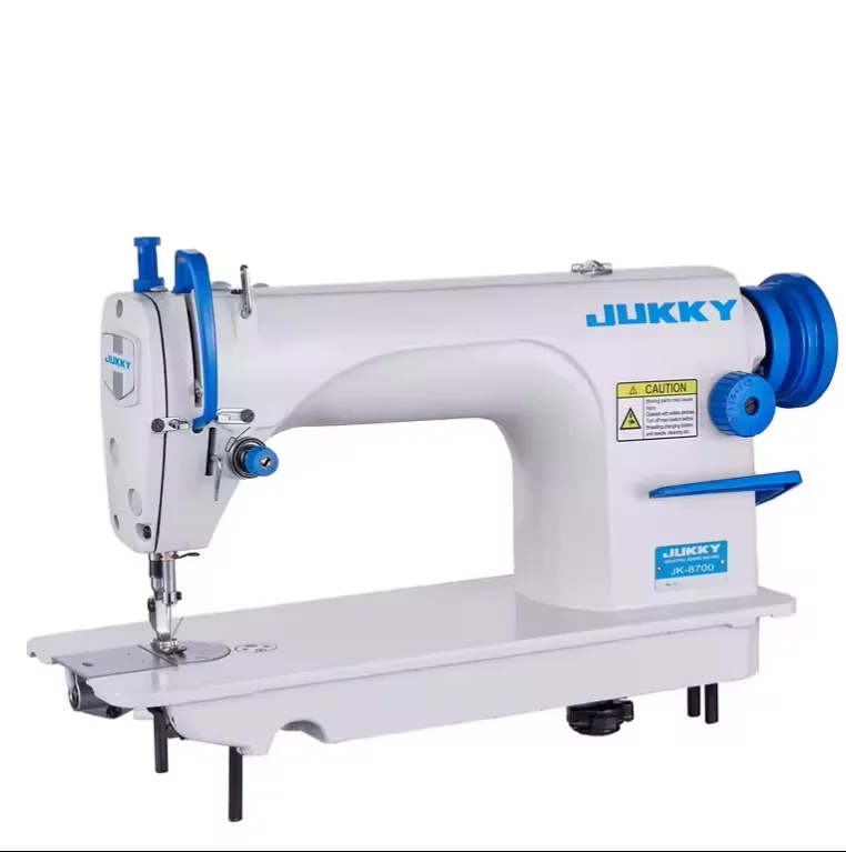 JUKKY 8700 New High-Speed Direct Drive Lockstitch Sewing Machine with Walking Foot Flat-Bed Configuration for Home Use