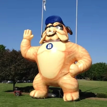 Lifelike inflatable bulldog giant inflatable dog mascot balloon bulldog christmas blow up christmas inflatable bulldog